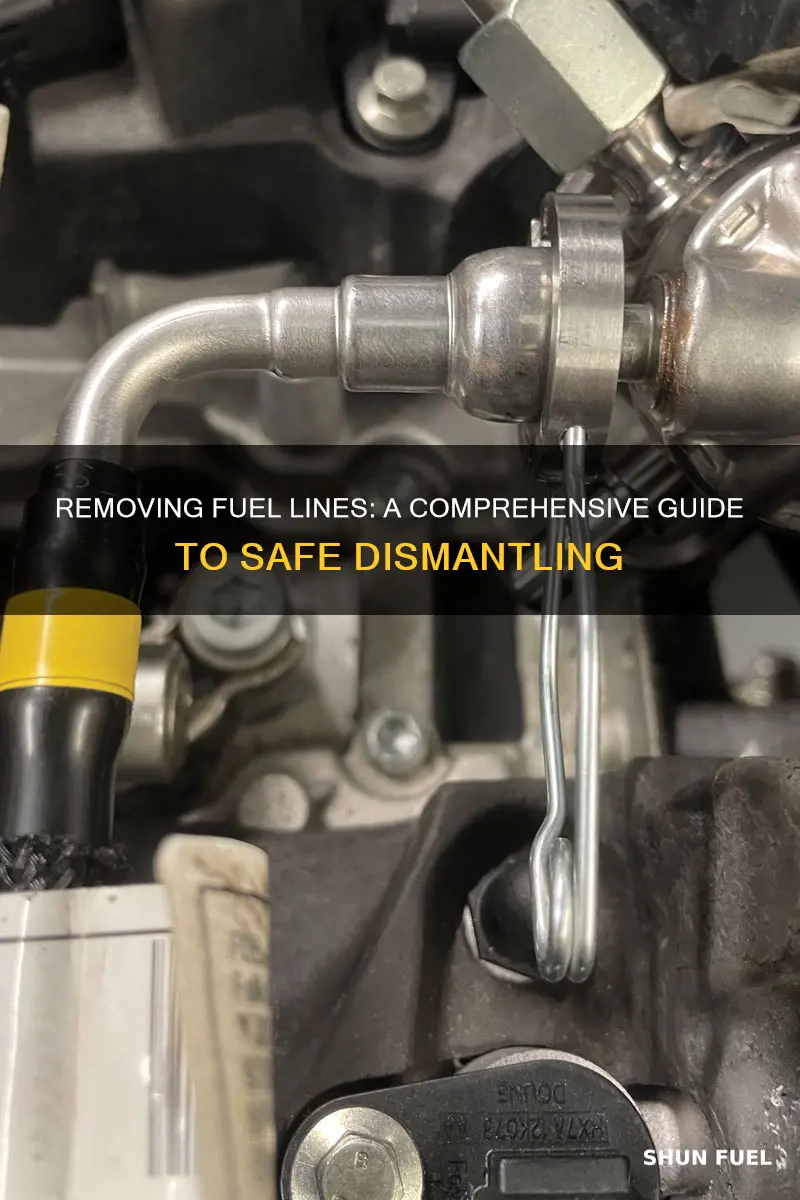 how to remove all kinds of fuel lines