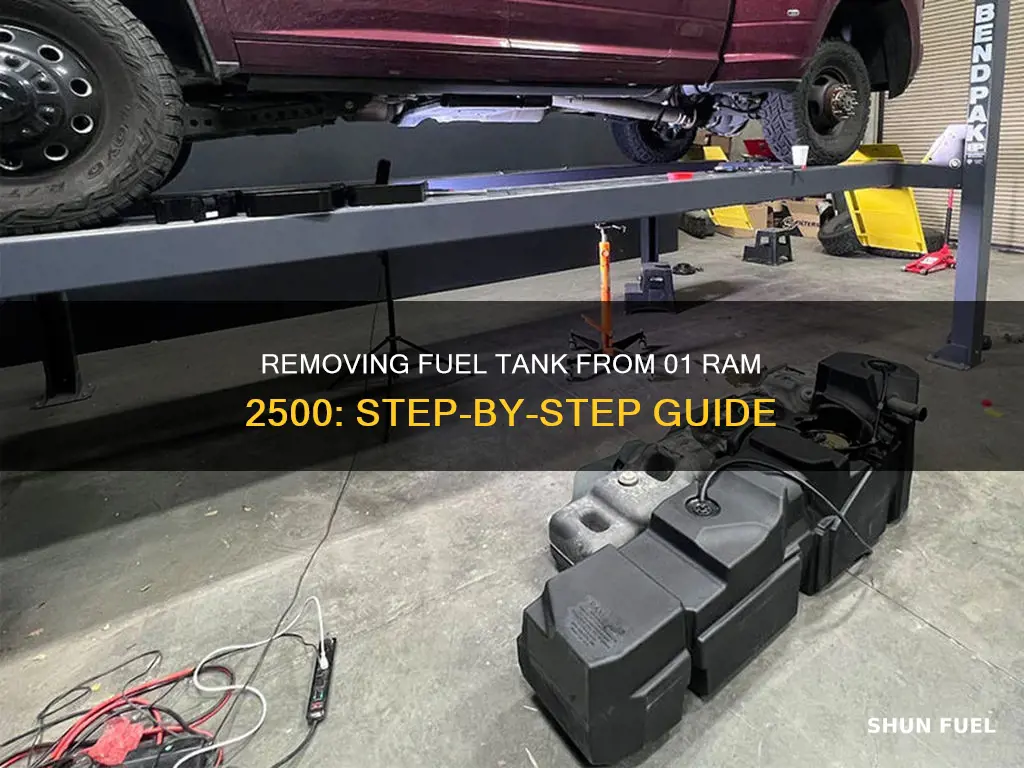 how to remove an 01 ram 2500 fuel tank