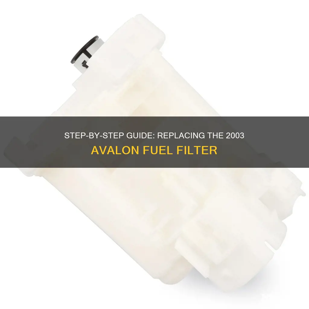 how to remove and replace 2003 avalon fuel filter