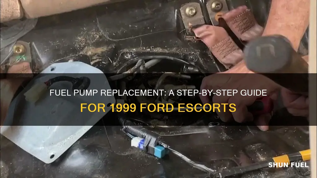 how to remove and replace fuel pump 1999 ford escort