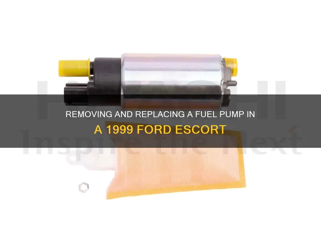 how to remove and replace fuel pump 1999 ford escort
