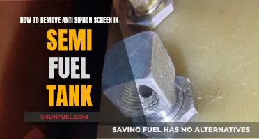 Removing Anti-Siphon Screens from Semi Fuel Tanks