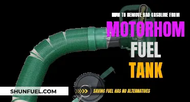 Draining Bad Gasoline from Your Motorhome Fuel Tank