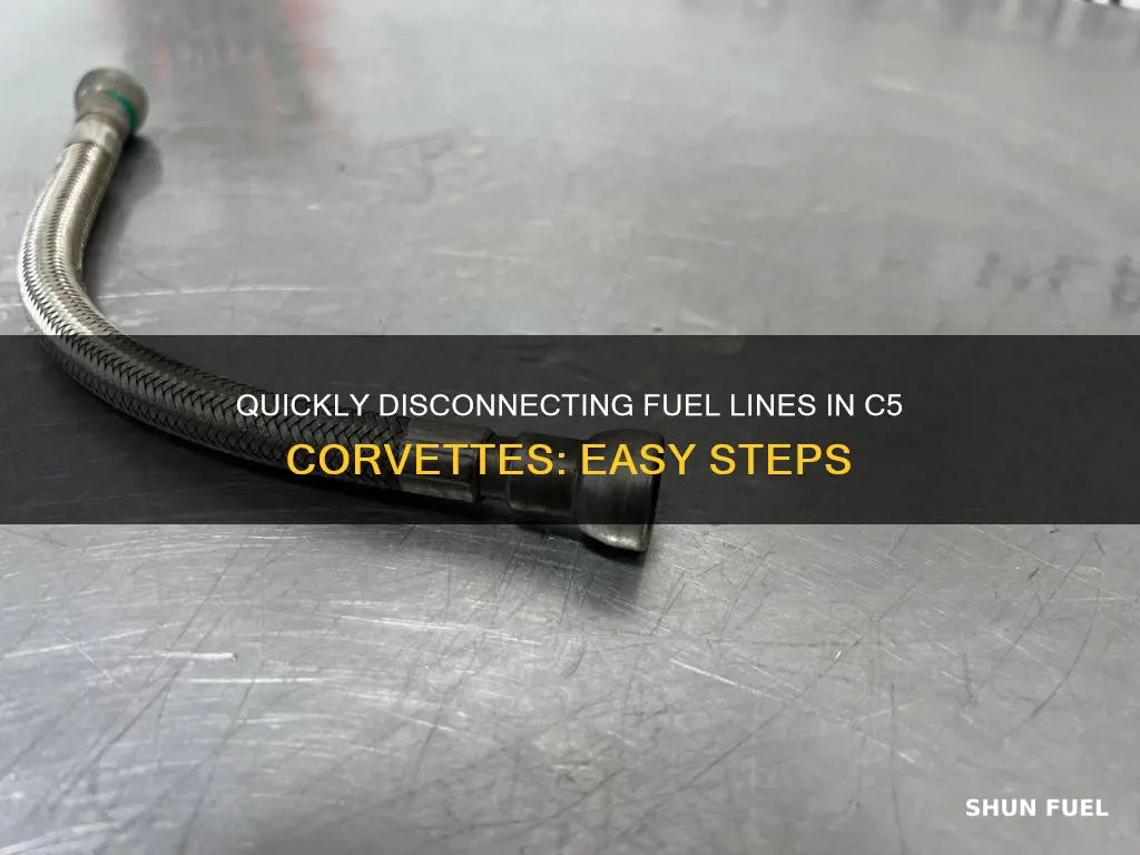 how to remove c5 corvette quick disconnect fuel line
