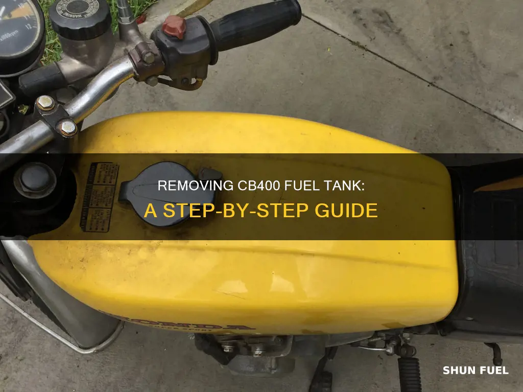 how to remove cb400 fuel tank