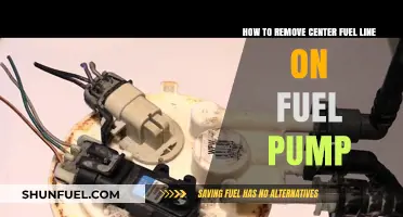 Fuel Pump Maintenance: A Step-by-Step Guide to Removing the Center Fuel Line