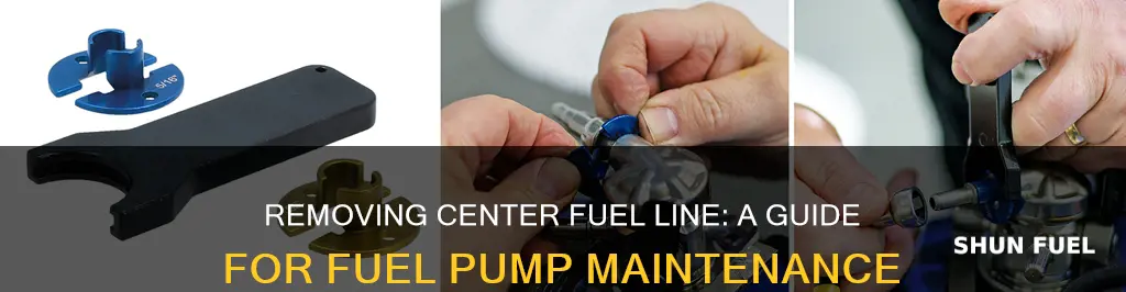 how to remove center fuel line on fuel pump
