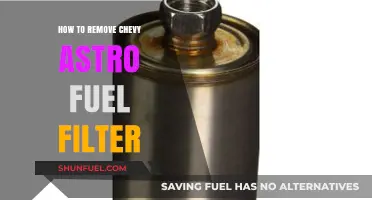 Removing Chevy Astro Fuel Filter: Step-by-Step Guide