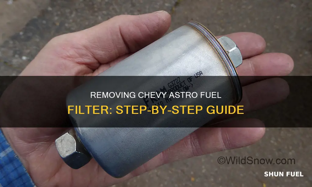 how to remove chevy astro fuel filter