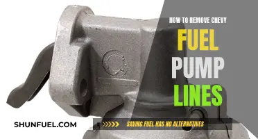 Removing Chevy Fuel Pump Lines: A Step-by-Step Guide