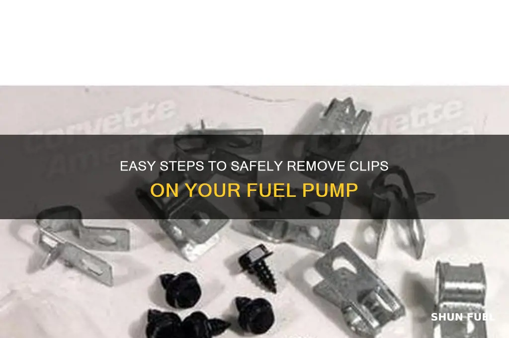 how to remove clips on fuel pump