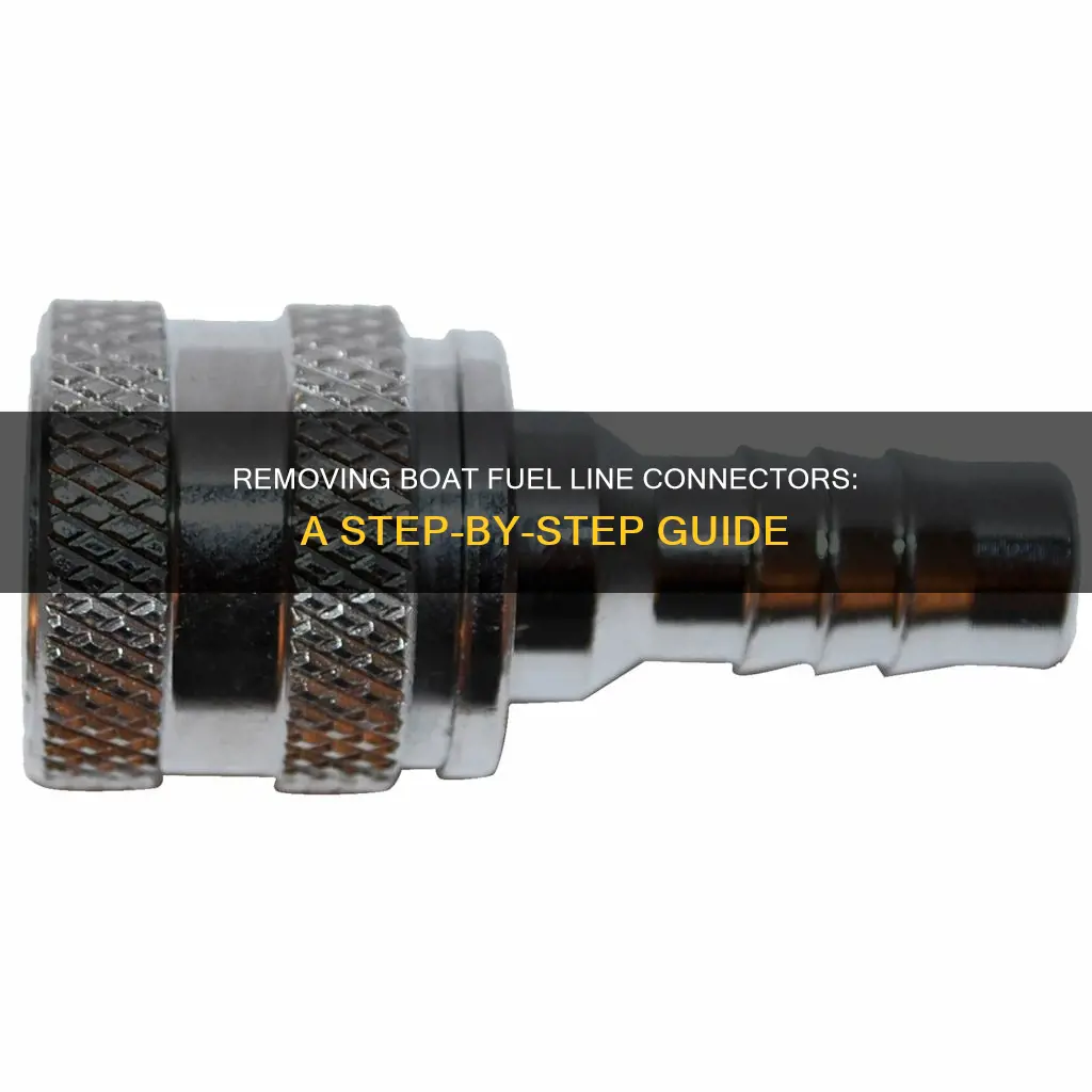 how to remove connector from boat fuel line