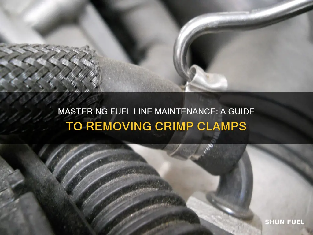 how to remove crimp clamps from a fuel line