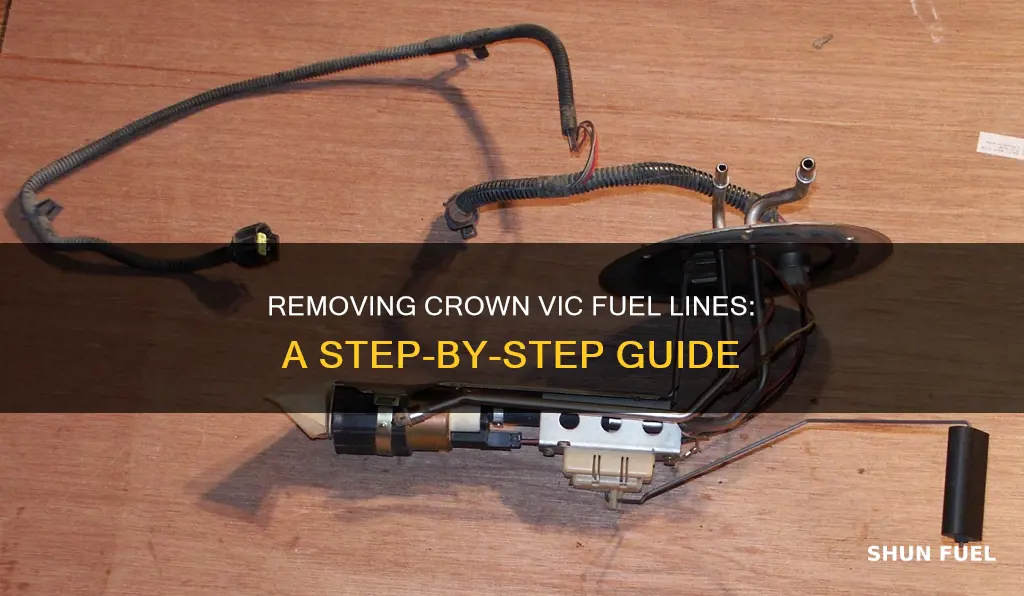 how to remove crown vic fuel lines