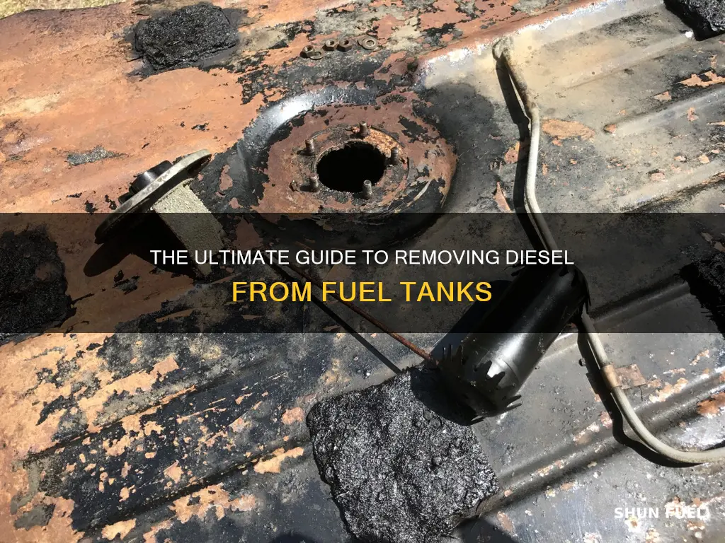how to remove diesel for sealing a fuel tank