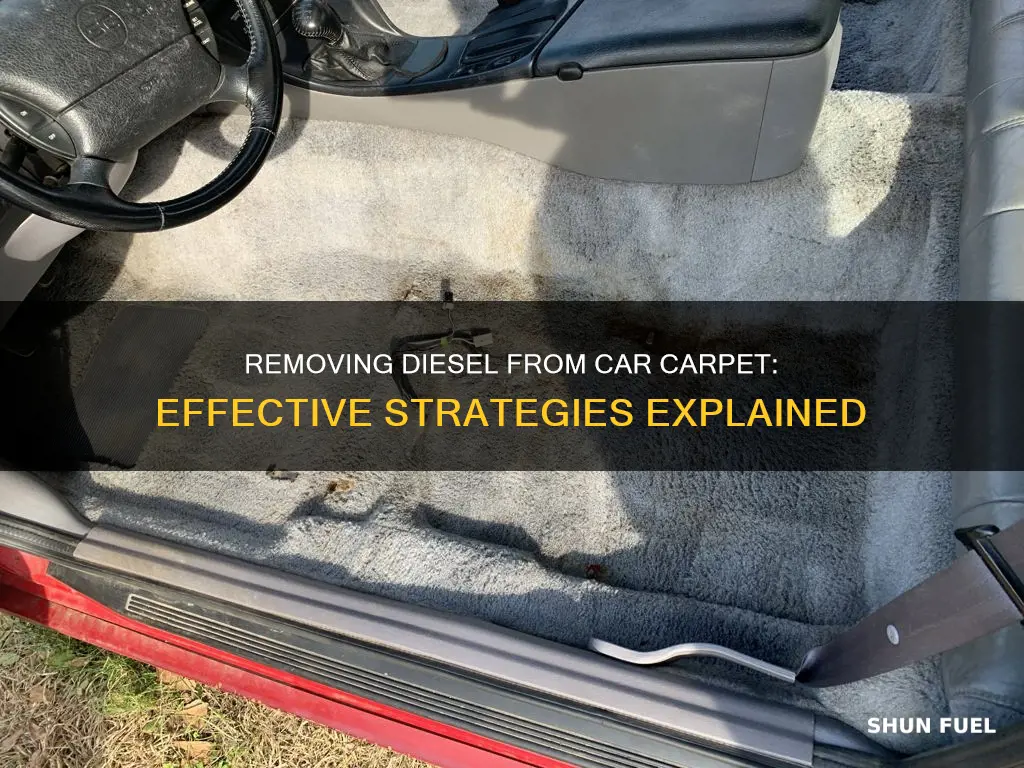 how to remove diesel fuel from car carpet
