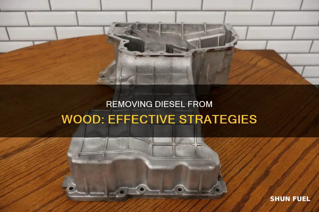 how to remove diesel fuel from wood