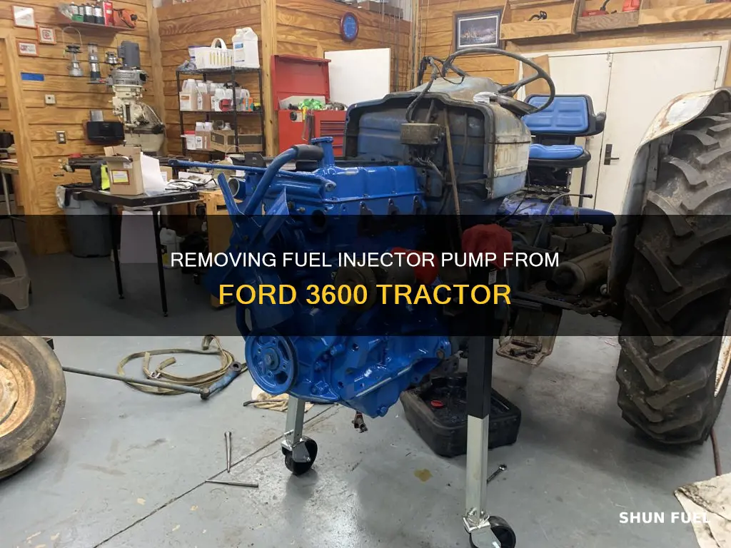 how to remove ford 3600 tractor fuel injector pump