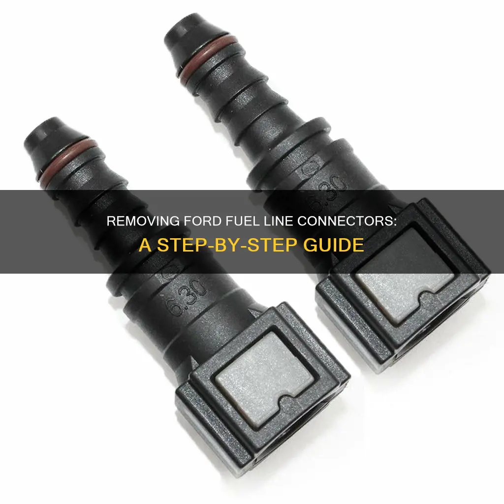 how to remove ford fuel line connectors