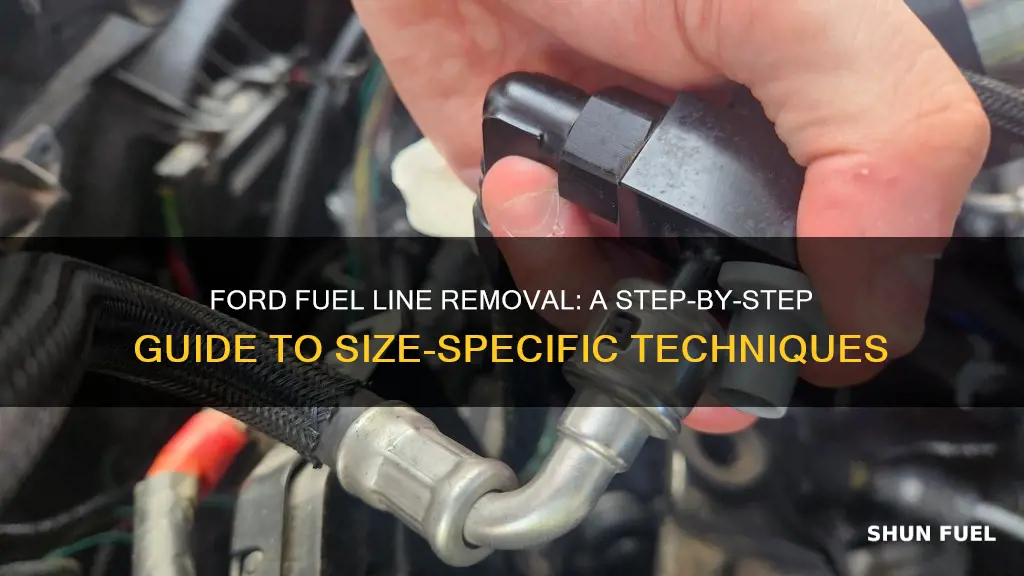 how to remove ford fuel line size