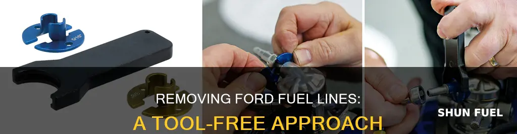 how to remove ford fuel line without tool