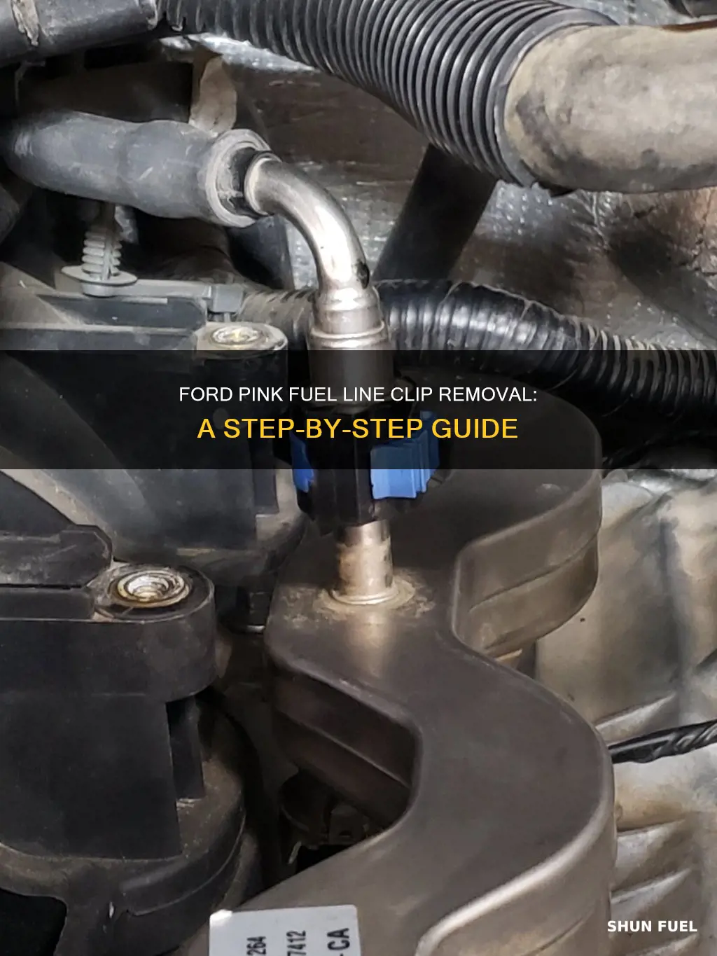 how to remove ford pink fuel line clip