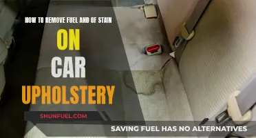 Erase Fuel and Oil Stains from Car Upholstery