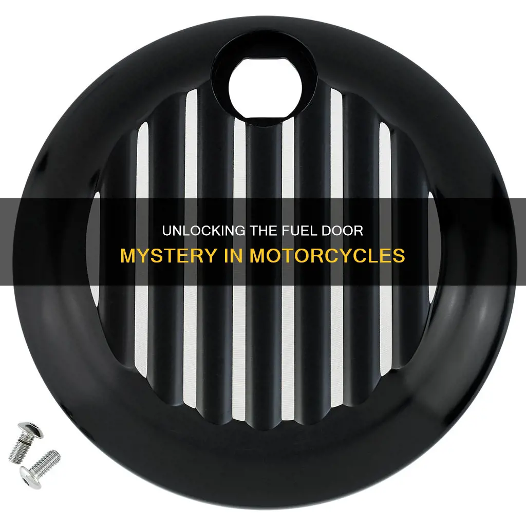 how to remove fuel door inmotorcycle gas tank