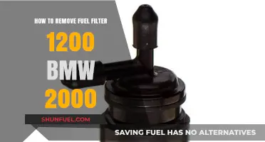 Removing the Fuel Filter in BMW 2000 1200 Models