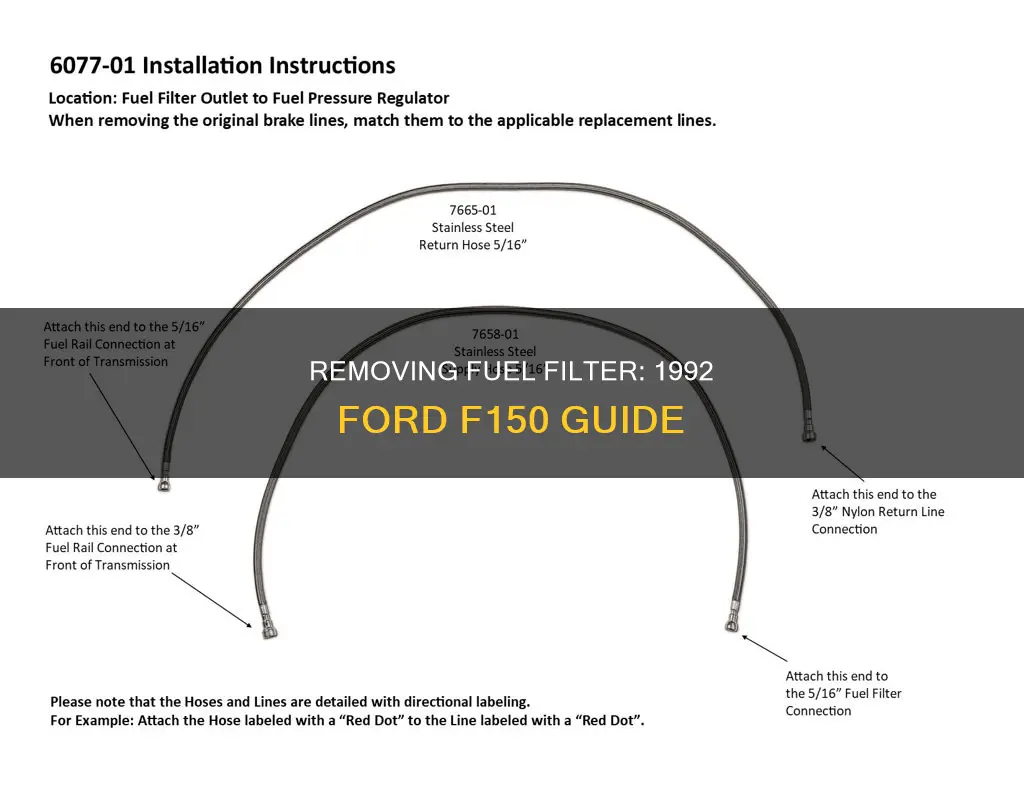 how to remove fuel filter 1992 ford f150