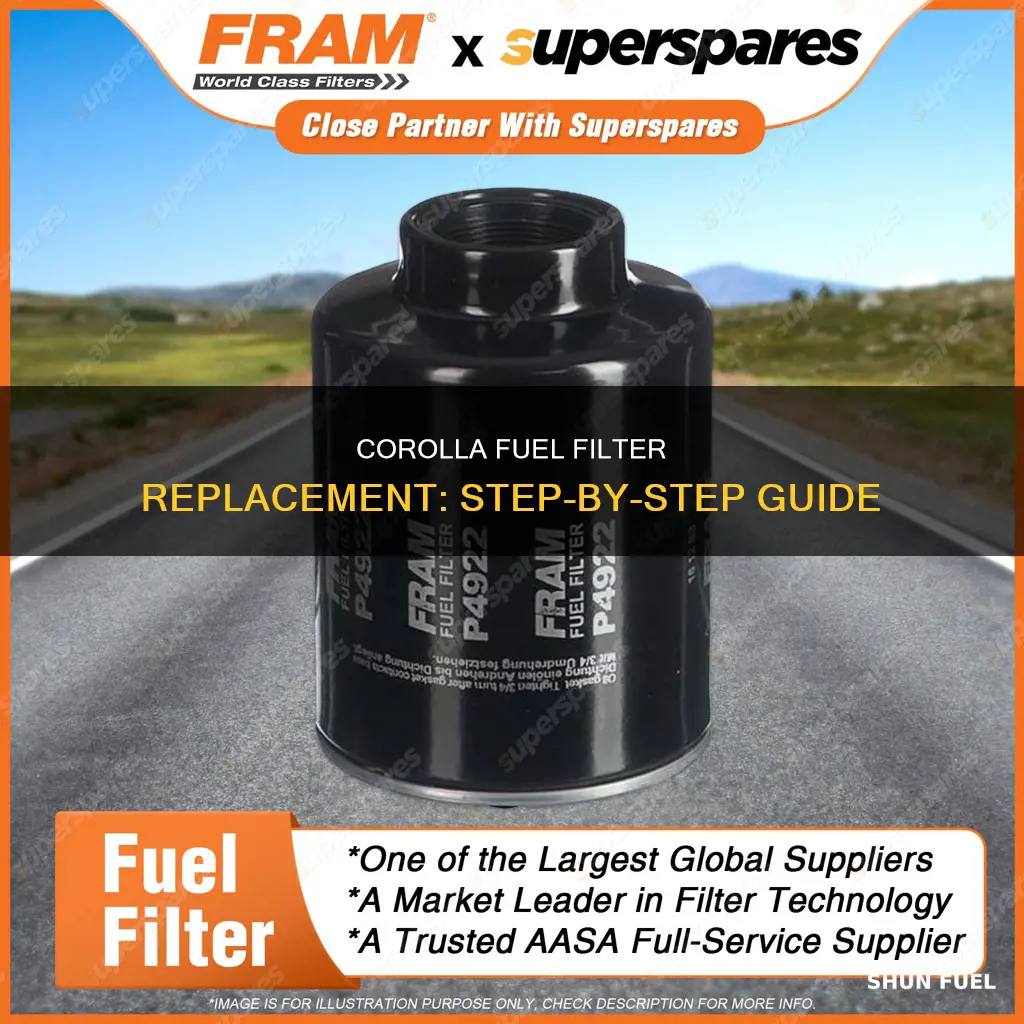 how to remove fuel filter 97 corolla