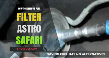 Astro Safari Fuel Filter: Removal Guide