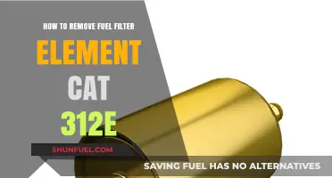 Removing Fuel Filter Element from Cat 312E: Step-by-Step Guide