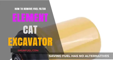 Changing Fuel Filter Elements in Cat Excavators