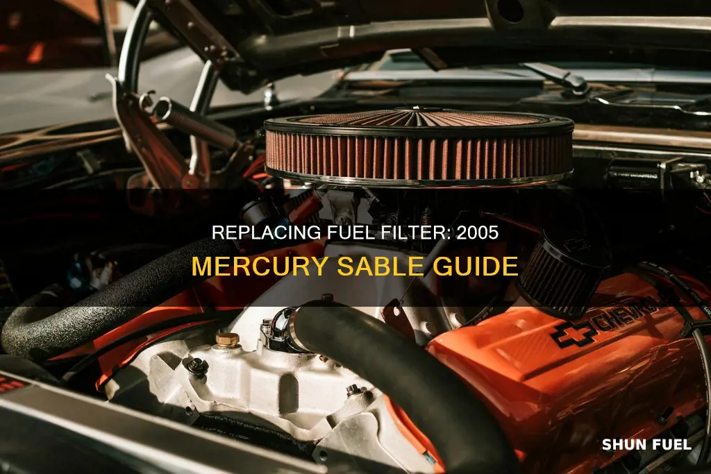how to remove fuel filter from 2005 mercury sable