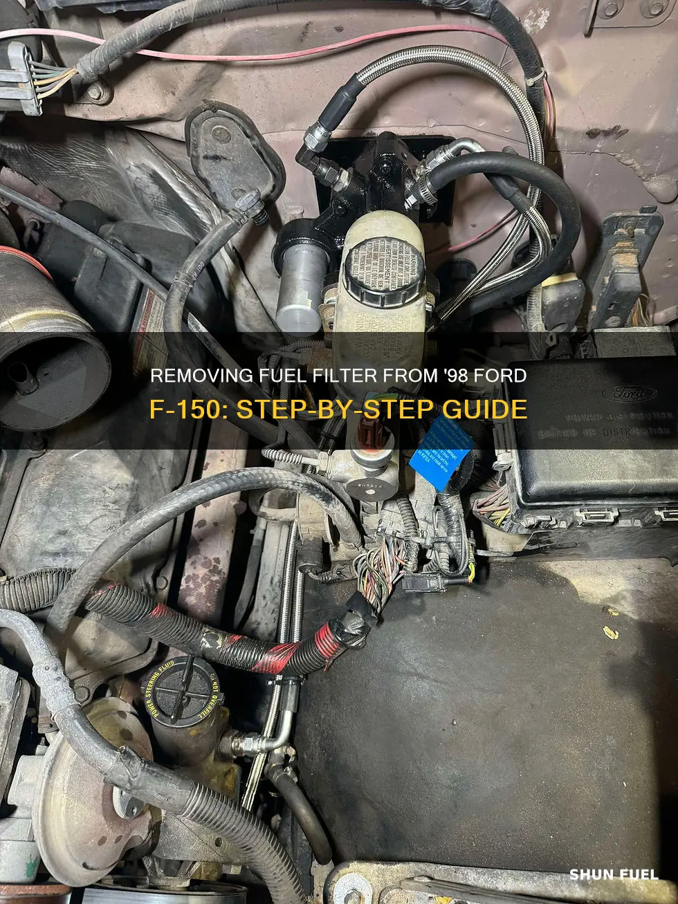 how to remove fuel filter from a 1998 ford f-150