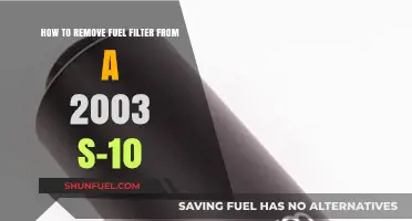 Changing Fuel Filter: 2003 S-10 Guide