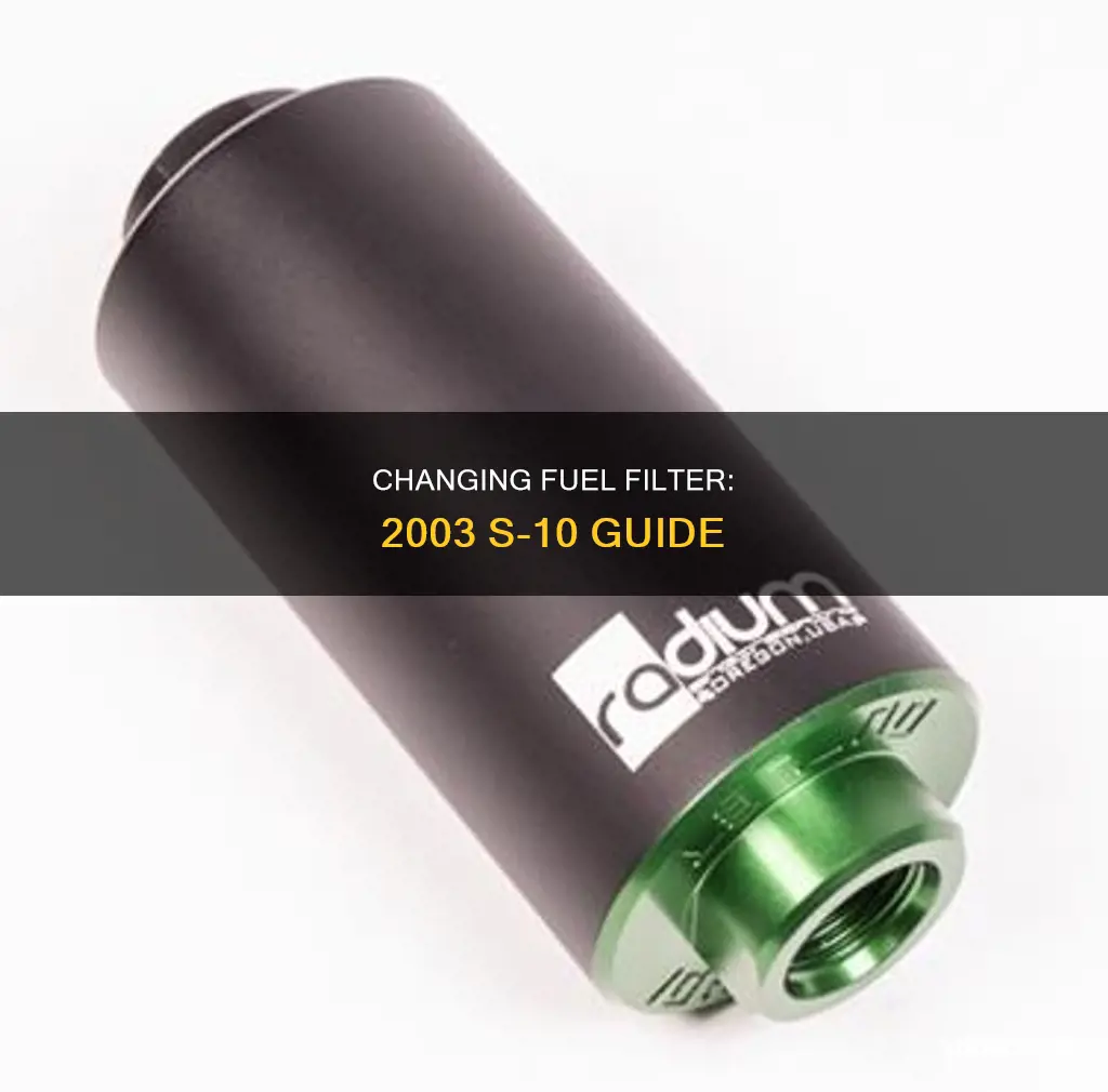 how to remove fuel filter from a 2003 s-10