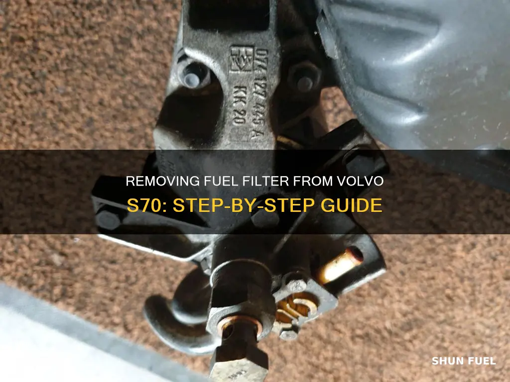 how to remove fuel filter from volvo s70