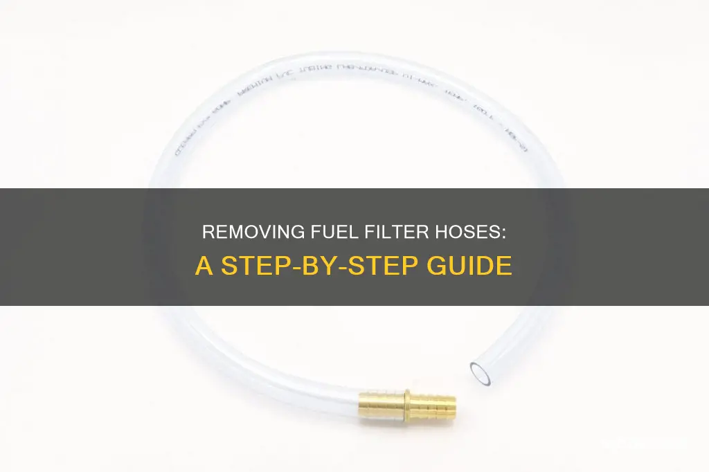 how to remove fuel filter hoses