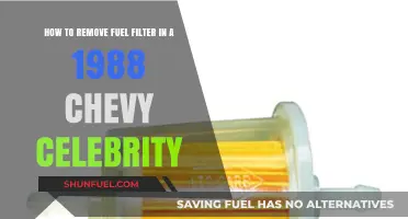 Changing the Fuel Filter in a 1988 Chevy Celebrity
