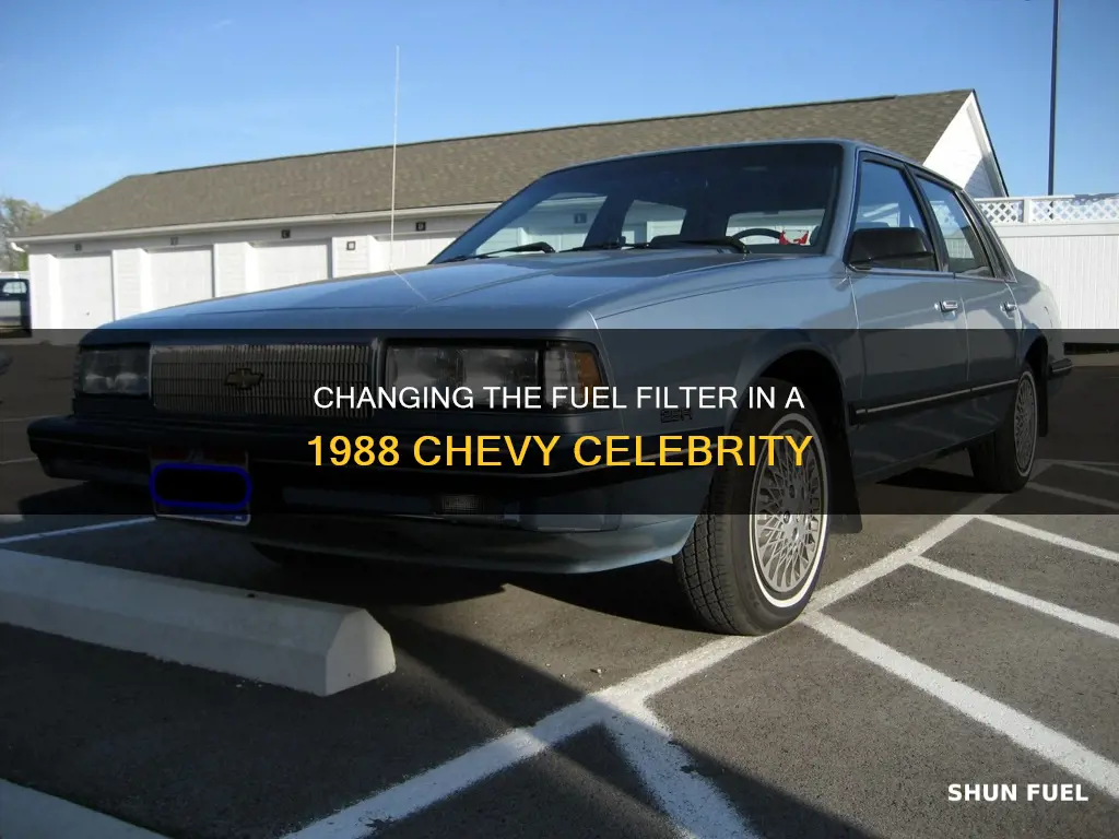 how to remove fuel filter in a 1988 chevy celebrity