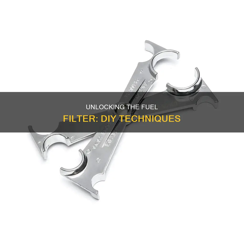 how to remove fuel filter lockwithout tool