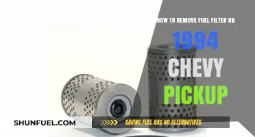 Removing Fuel Filter on '94 Chevy Pickup: Step-by-Step Guide