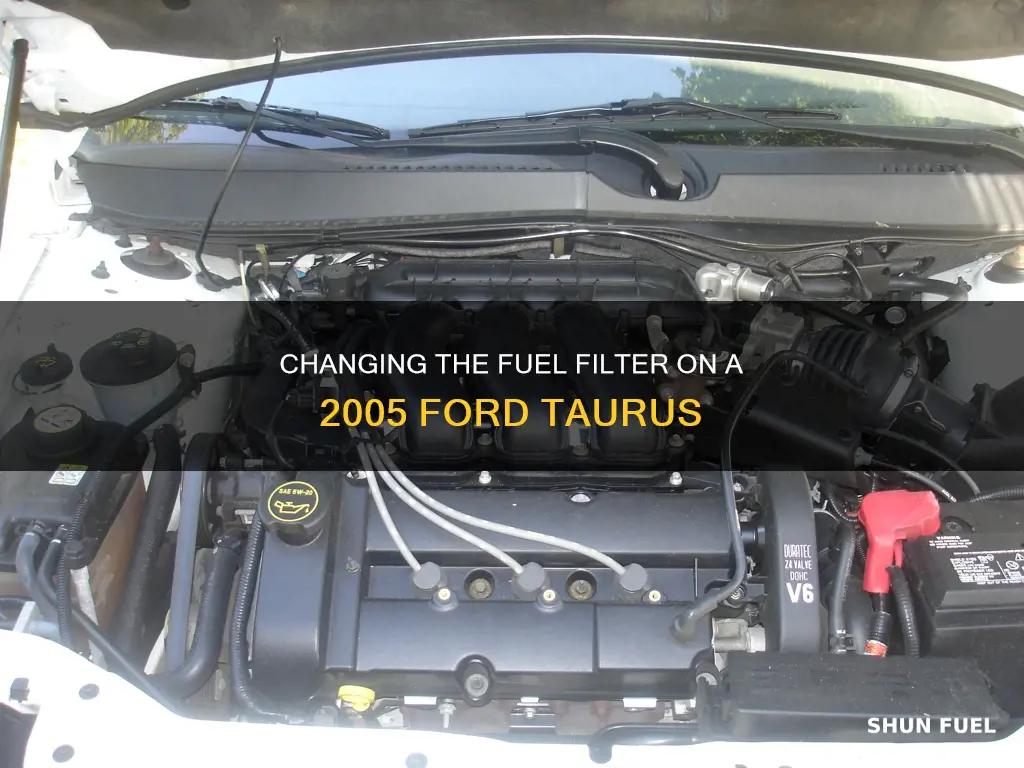 how to remove fuel filter on a 2005 ford taurus