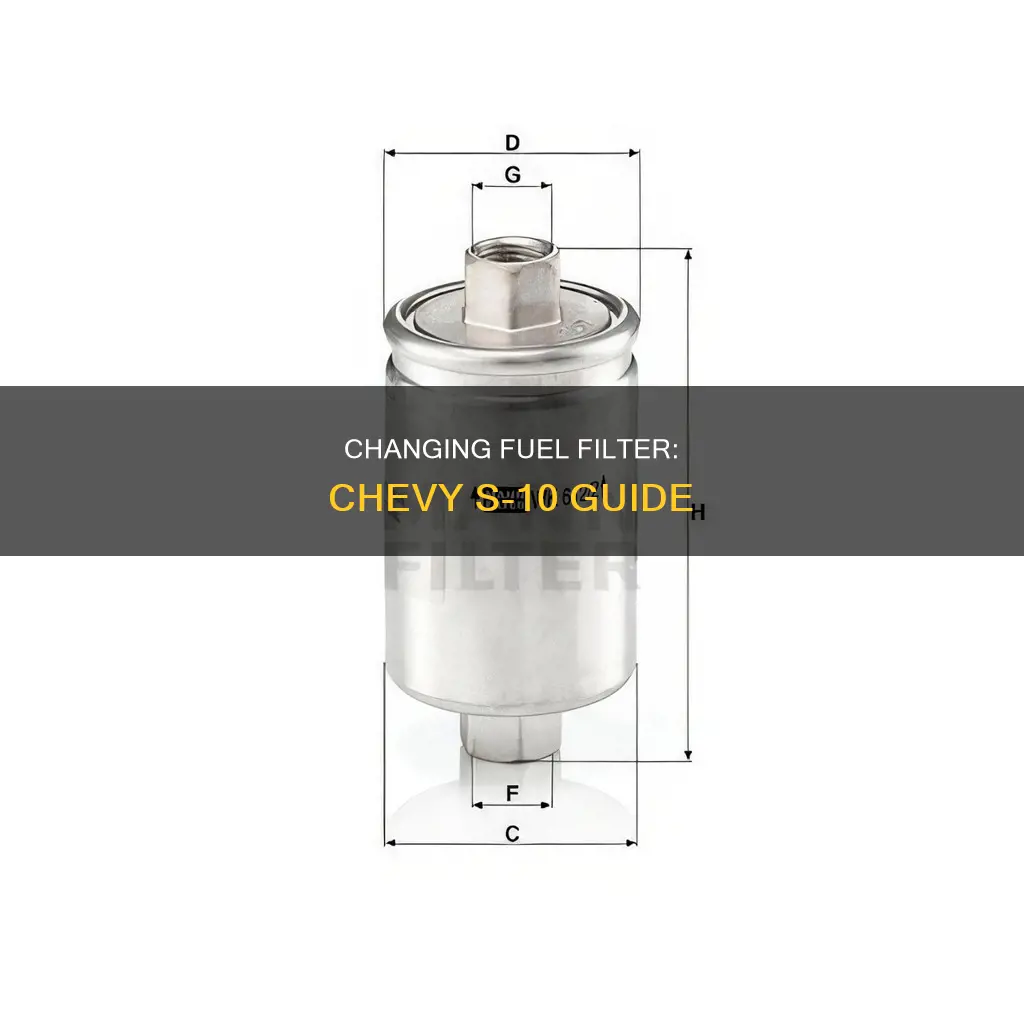 how to remove fuel filter on chevy s-10