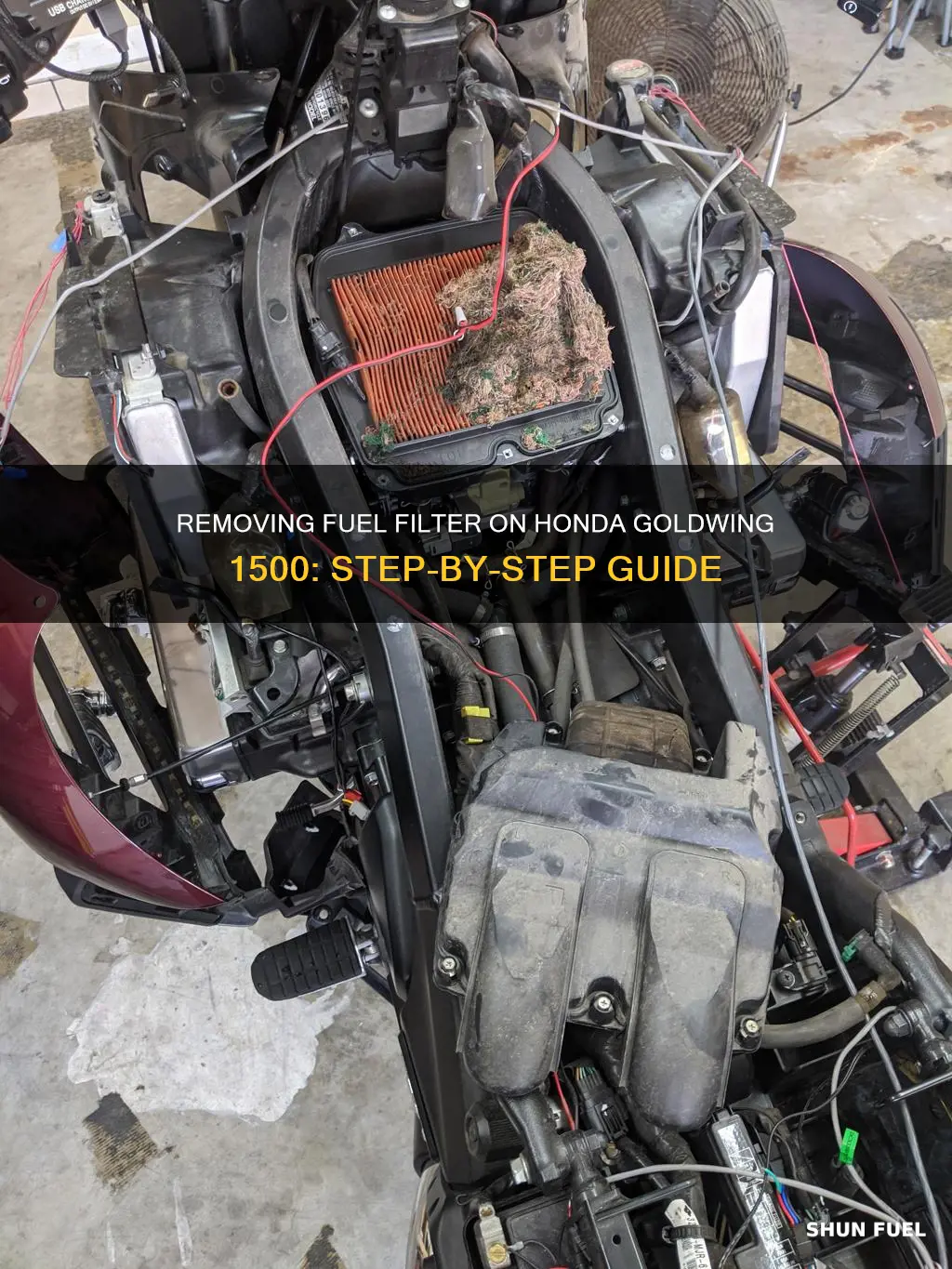 how to remove fuel filter on honda goldwing 1500