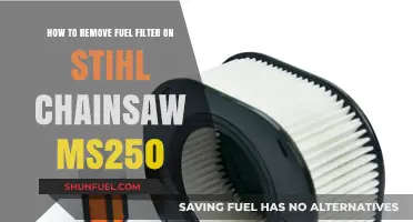 Stihl MS250 Chainsaw Fuel Filter: Removal Guide