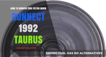 Efficiently Removing Your 1992 Taurus Fuel Filter Quick Connect