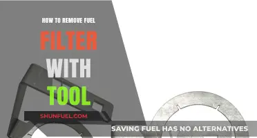 Removing Fuel Filter: Tool-Assisted Technique